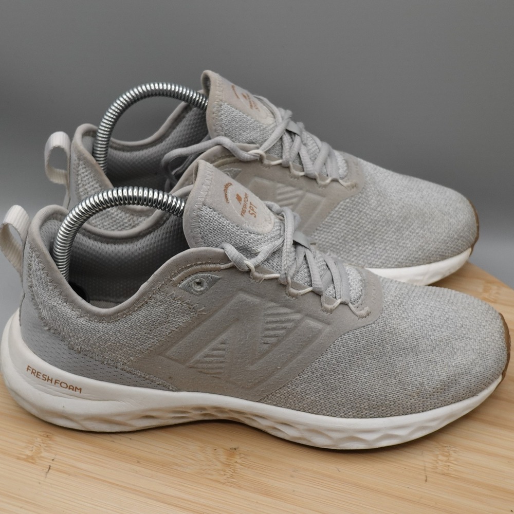 New Balance Shoes Womens 9 Fresh Foam SPT Grey Running Shoes WSPTAG4 Flaws - Picture 4 of 11